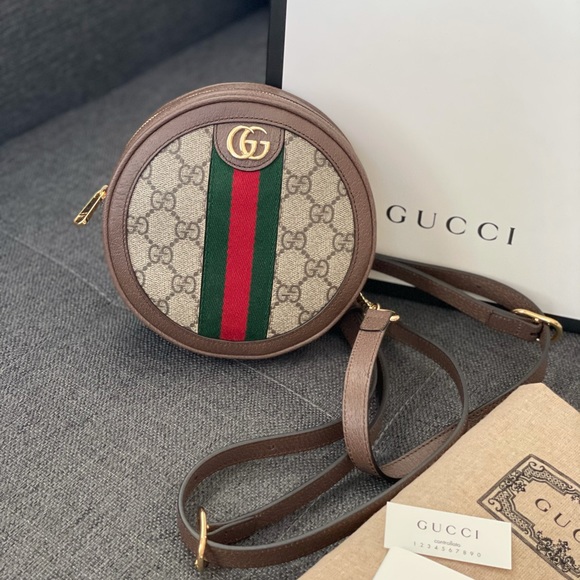 Gucci Ophidia Round GG Coated Canvas Mini Backpack - Picture 11 of 13